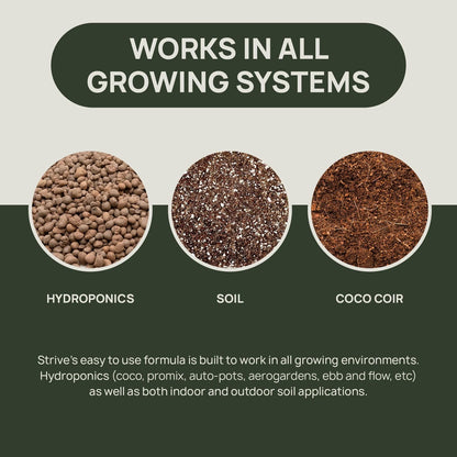 Strive Fertilizer Part A Package - Veg + Bloom General Hydroponic 1000g