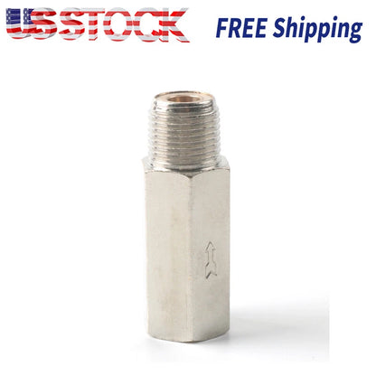 92833 3/8" Female To 3/8" Male NPT Check Valve, Nickel Plated Brass