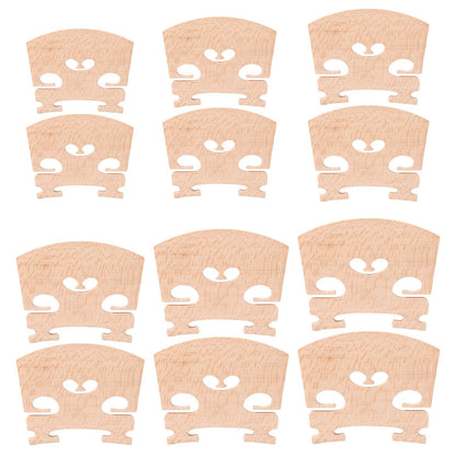 Jiayouy 12 pcs Fitted Violin Maple 1/16, 1/8, 1/4, 1/2, 3/4, 4/4, brown