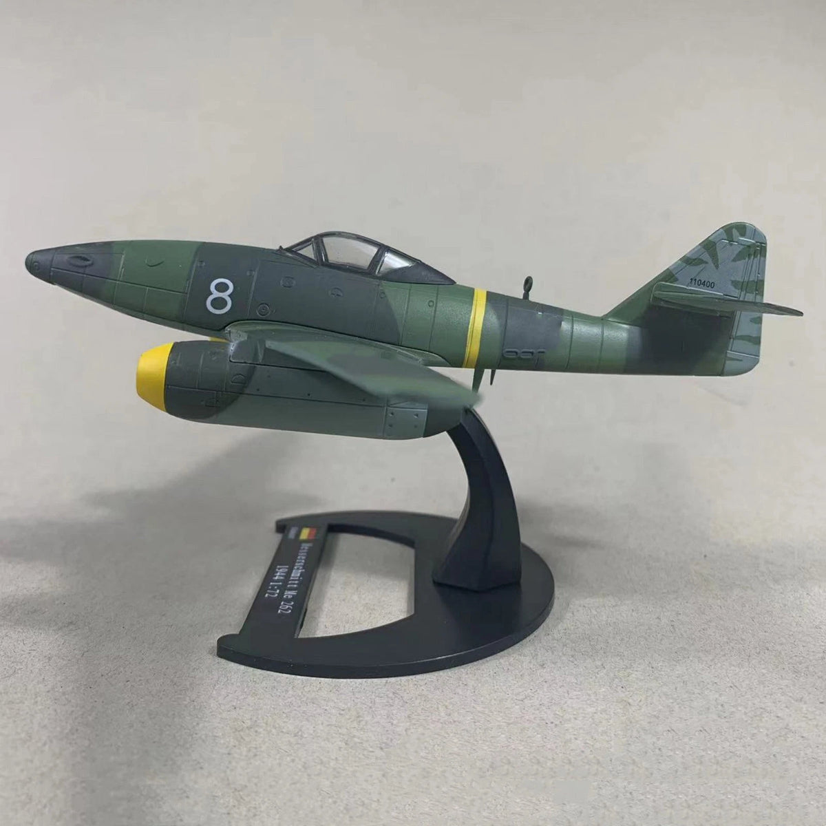 High Simulation 15cm Alloy 1/72 German Messerschmitt Me-262 Fighter Model