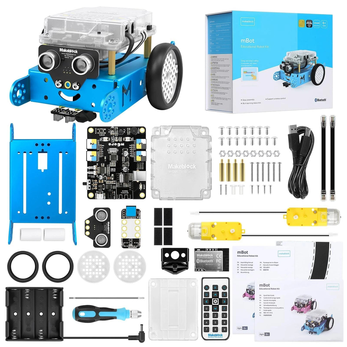 Makeblock mBot Robot Kit, Robotics for Blue, Blue (Bluetooth Version)