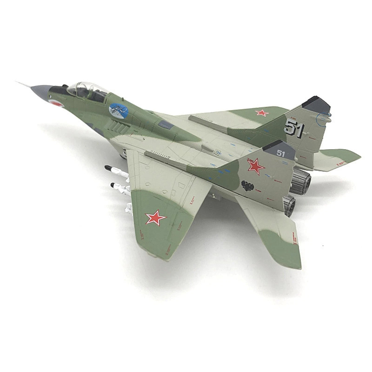 1:100 Russian MIG-29 Aircraft Diecast Model Military Airplane Plane Ornaments