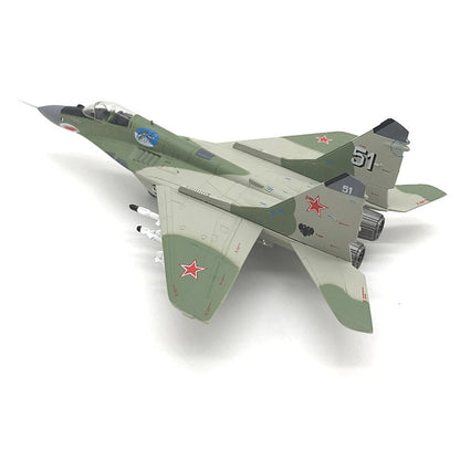 1:100 Russian MIG-29 Aircraft Diecast Model Military Airplane Plane Ornaments