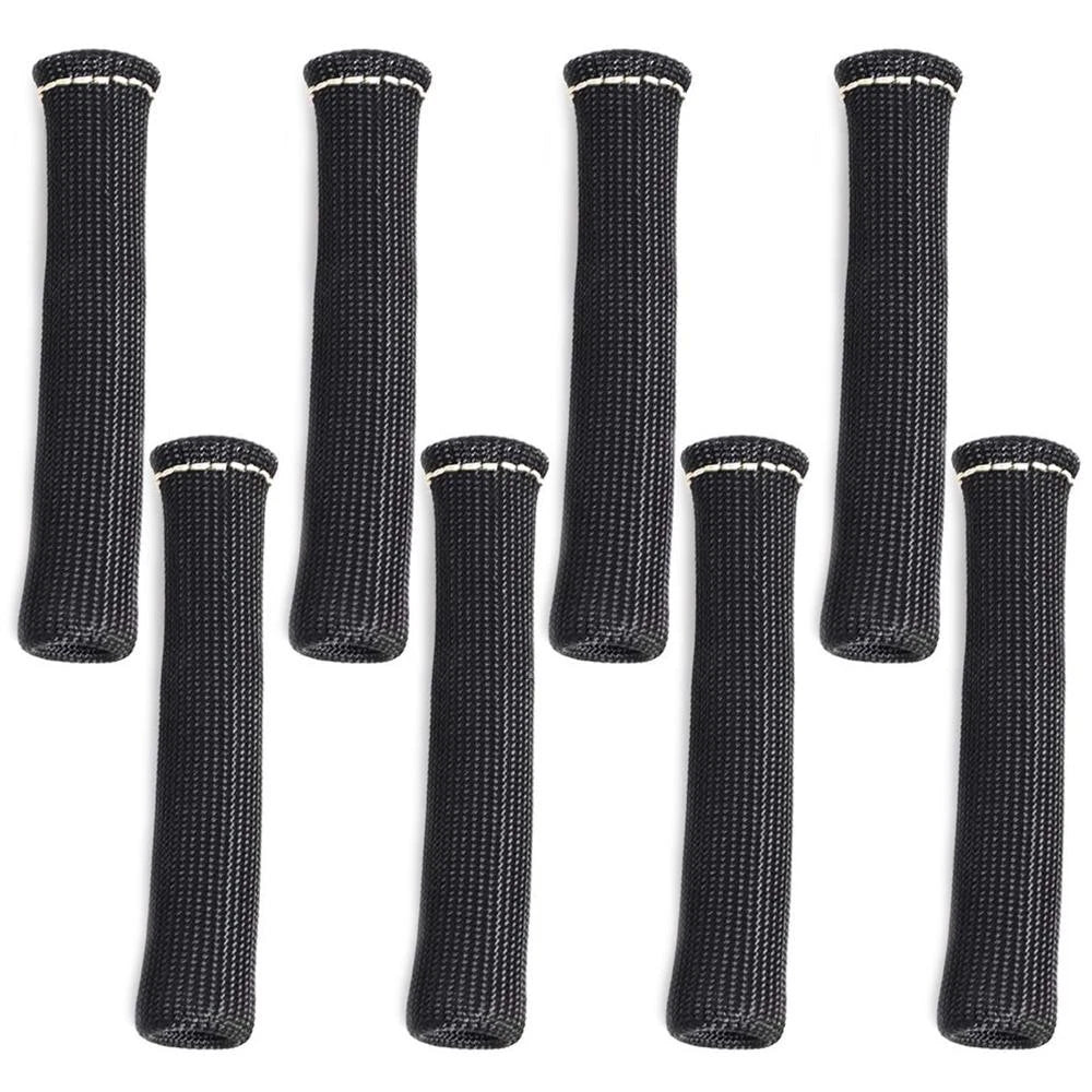 8pcs 1200° SPARK PLUG WIRE BOOTS HEAT SHIELD PROTECTOR SLEEVE for SBC BBC