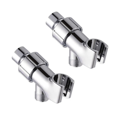 Plastic Shower Arm Bracket with 360° Swivel Joint, Easy Install, 2-Pack Sets