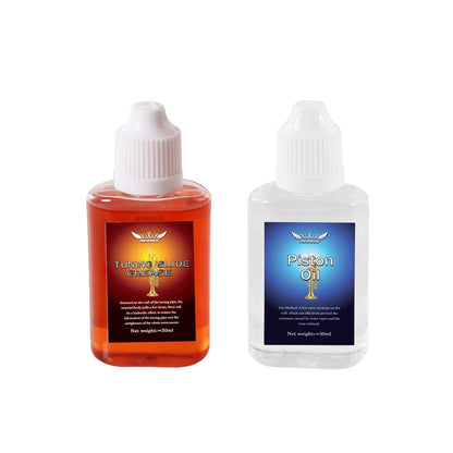 Synthetic Valve Oil,Tuning Slide Grease for Trumpet,Trombone,French 2 in 1