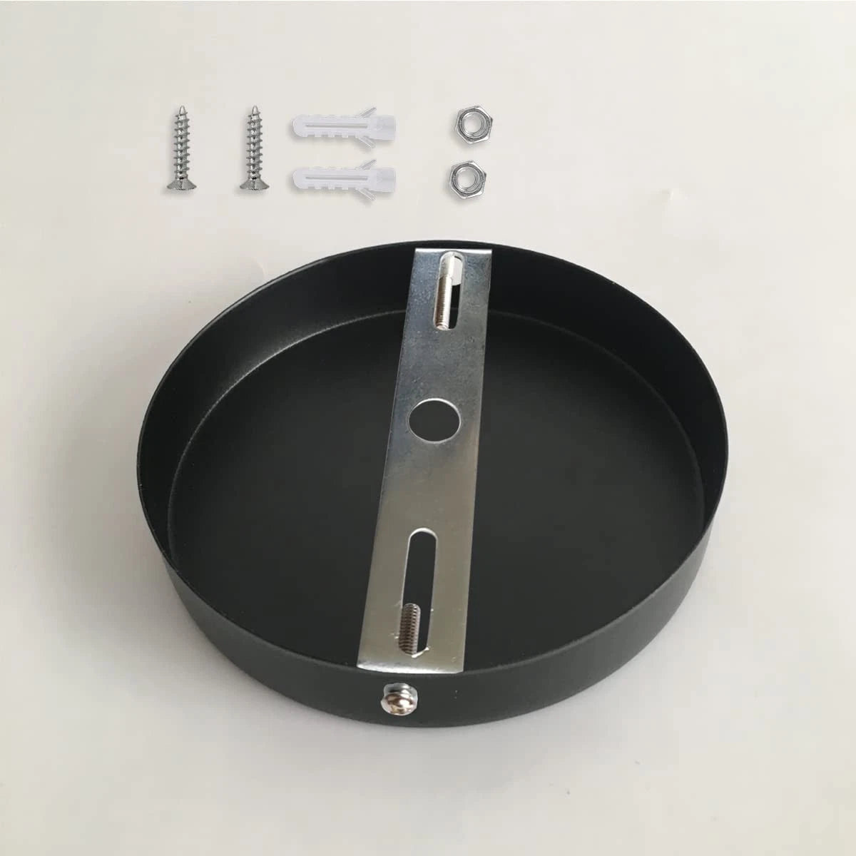 DVECUE 4Pieces Light Fixture Mounting Bracket for Ceiling 4 Sets Silver