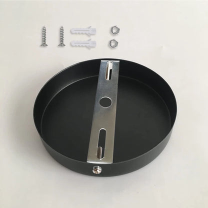 DVECUE 4Pieces Light Fixture Mounting Bracket for Ceiling 4 Sets Silver