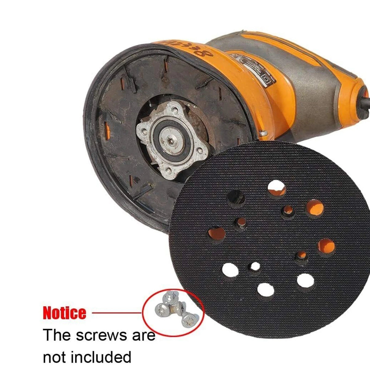 5in 8 Holes Hook and Loop Sander Pad for Ridgid 5 inch 4 screw holes Sander e