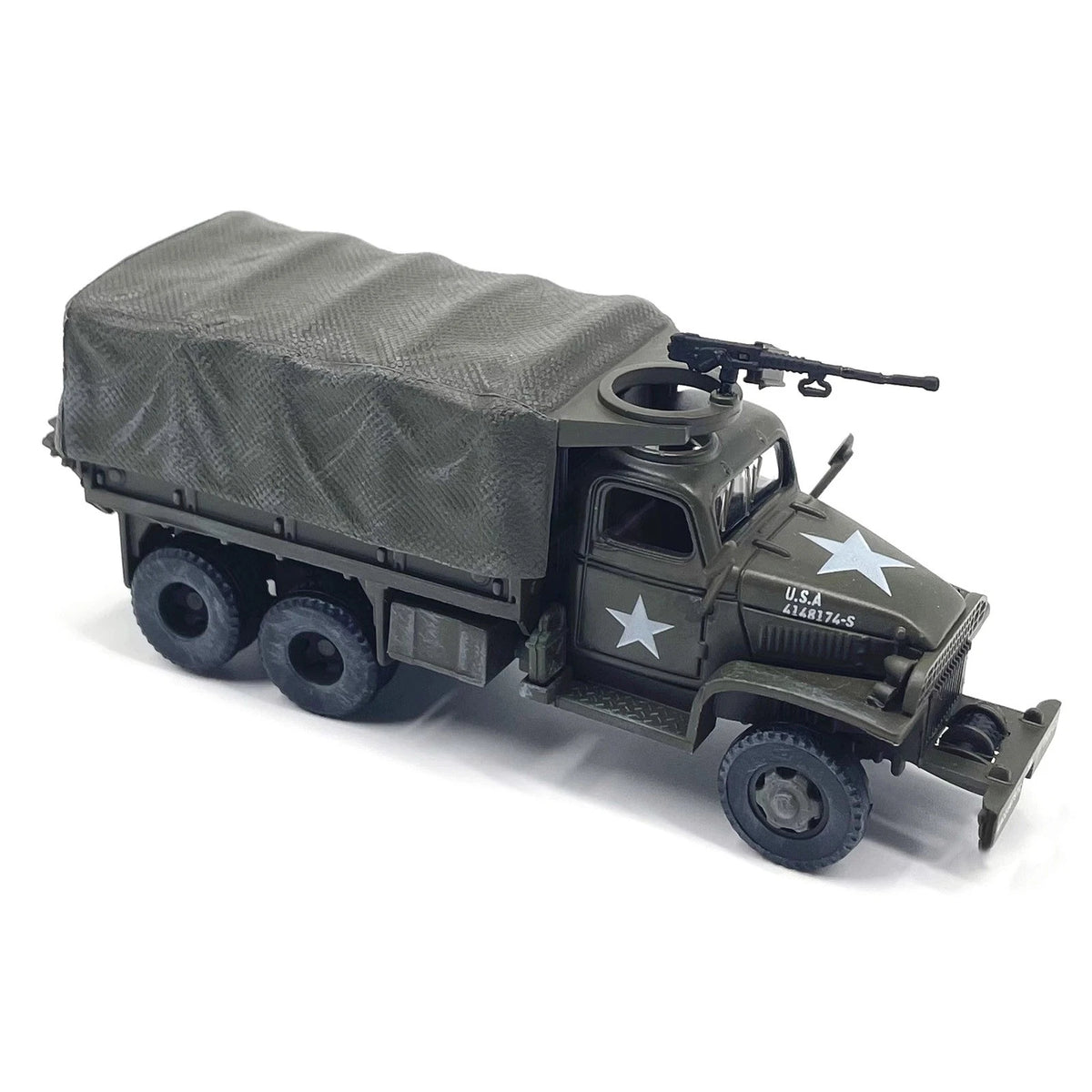 1/72 Scale WWII US Army GMC CCKW 353 Truck Military Simulation Model Toy Gift