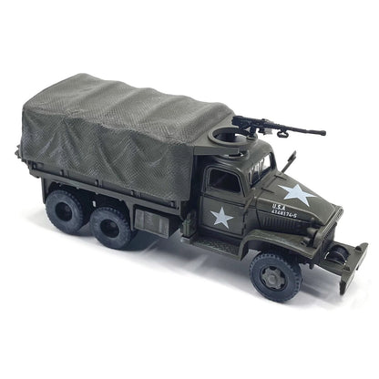 1/72 Scale WWII US Army GMC CCKW 353 Truck Military Simulation Model Toy Gift