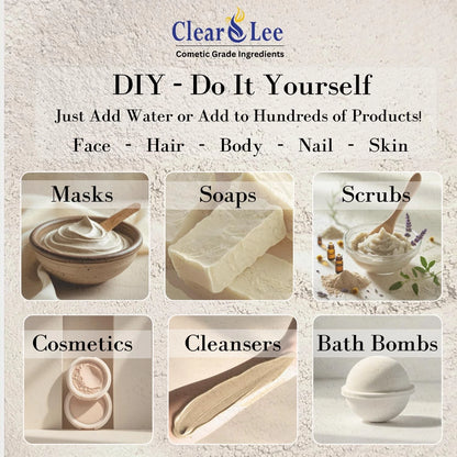 ClearLee Kaolin Clay Cosmetic Grade Powder -  Pure 8 Ounce (Pack of 1)