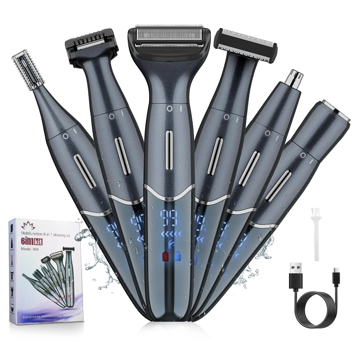 Manscape Ball Trimmer for Men,Body& Pubic Hair and Groin Black