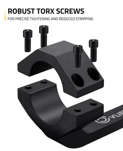 CVLIFE Cantilever Scope Mounts 1 inch, Offset Dual Ring 1 Inch, Black