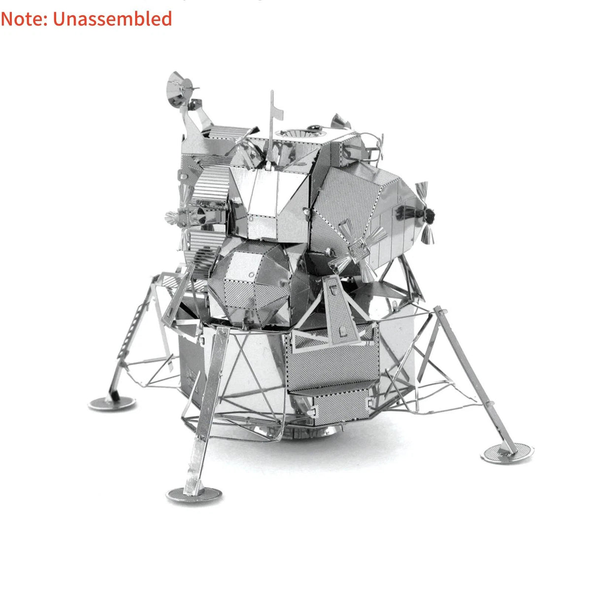 8cm DIY Metal USA Apollo Lunar Module 1/50th Scale DIY Model Kit Toy Gift