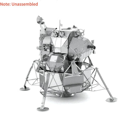 8cm DIY Metal USA Apollo Lunar Module 1/50th Scale DIY Model Kit Toy Gift