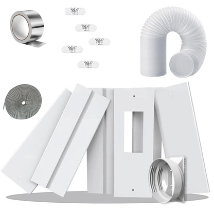 Gulrear 95"Sliding Max Height 95" with Φ 5.1" Hose+Universal Coupler, White