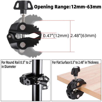 FPN All-Metal Magnetic Phone Holder with Super Clamp&10″ Long Arm for...