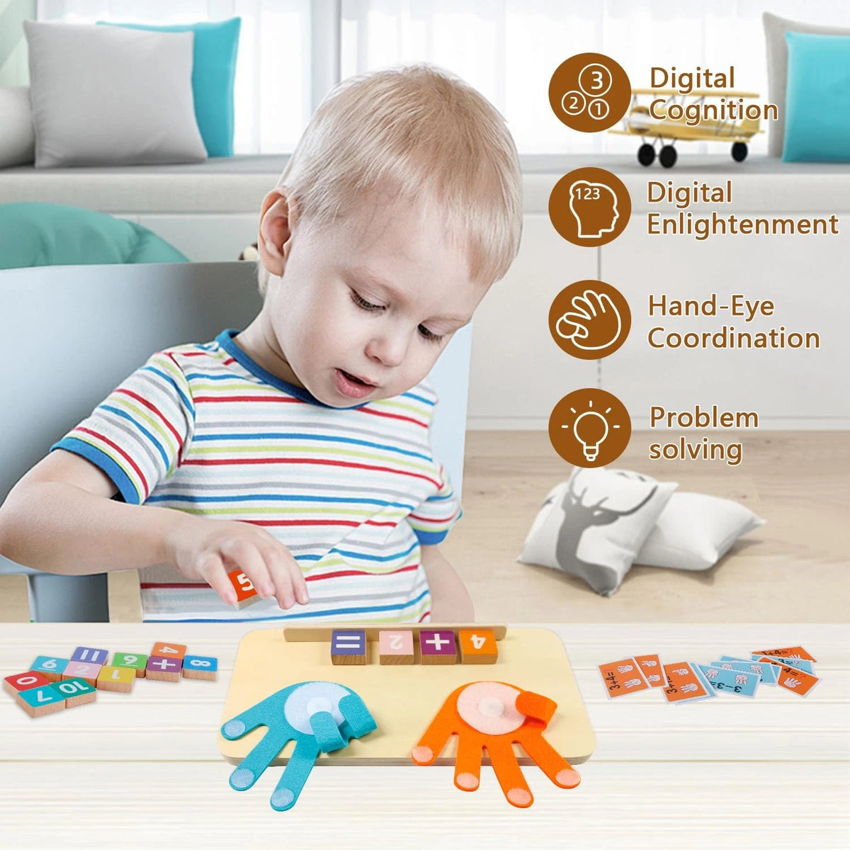 Preschool Learning Toys for Toddlers 3+ Years, Educational Number Counting...