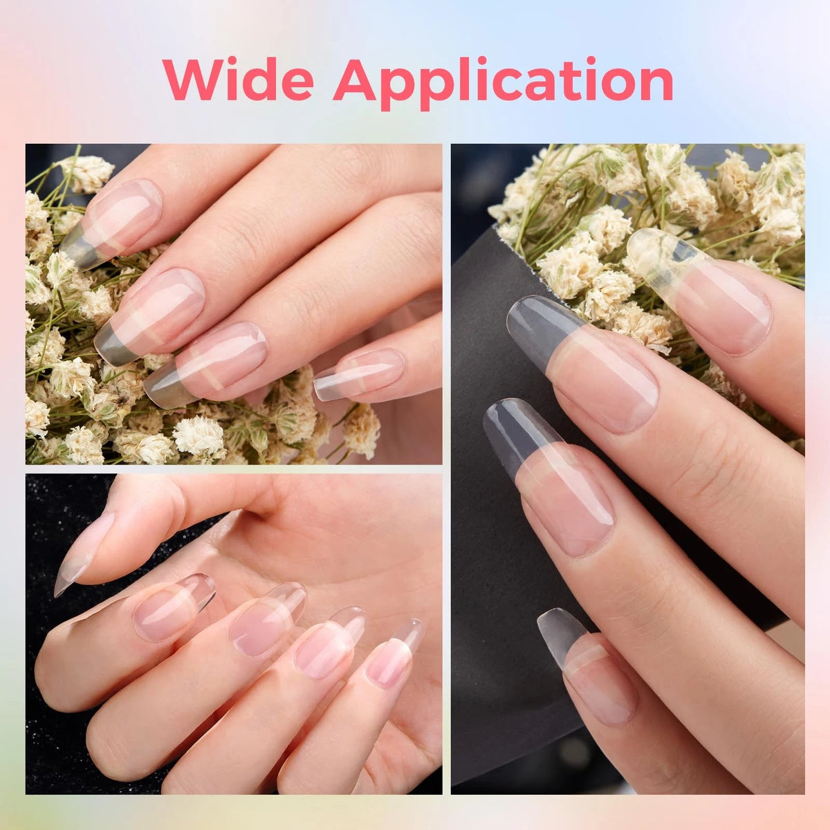 GELLAKTIK Builder Gel for Nails, 60g Clear Hard Clear-Builder