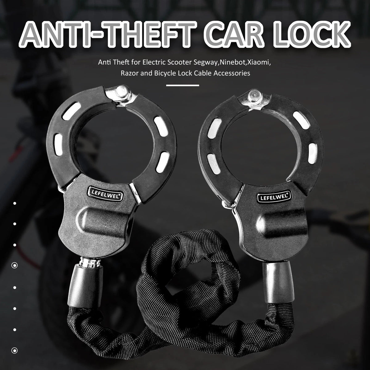 Scooter Locks Anti Theft,Bike Chain medium bike lock, scooter locks 9Ocm