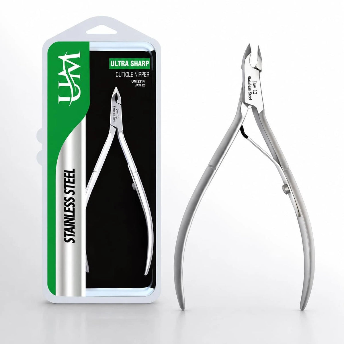 UM Supplies Cuticle Trimmer | Hangnail Remover | Extremely Jaw 12, Silver