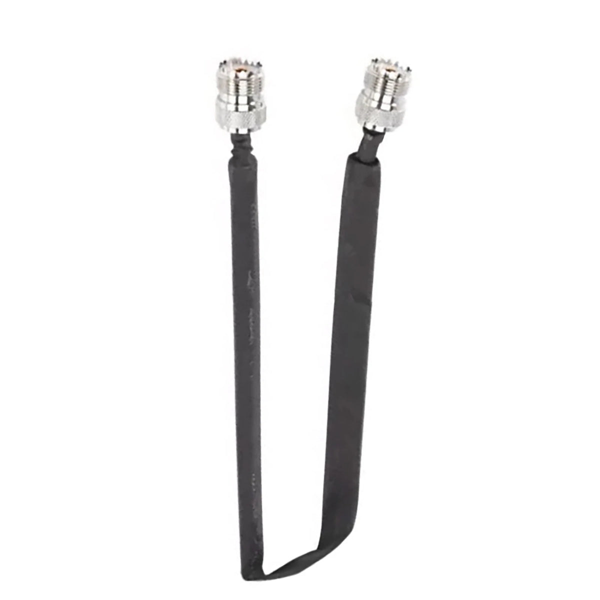 Metal+Plastic Door Pass Through Flat RF Coaxial Cable  UHF Female 12Inch 50 Ohms