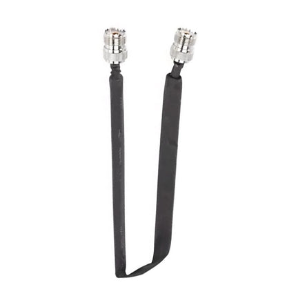 Metal+Plastic Door Pass Through Flat RF Coaxial Cable  UHF Female 12Inch 50 Ohms