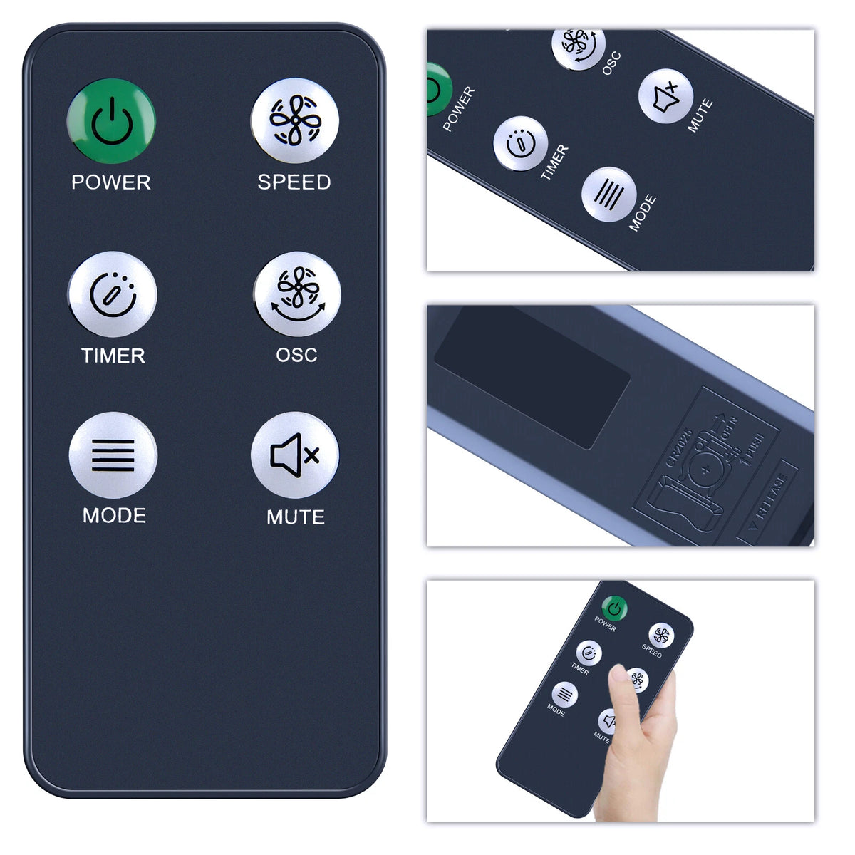 Remote Control For HOLMES Digital Tower Fan 32510158 32510352