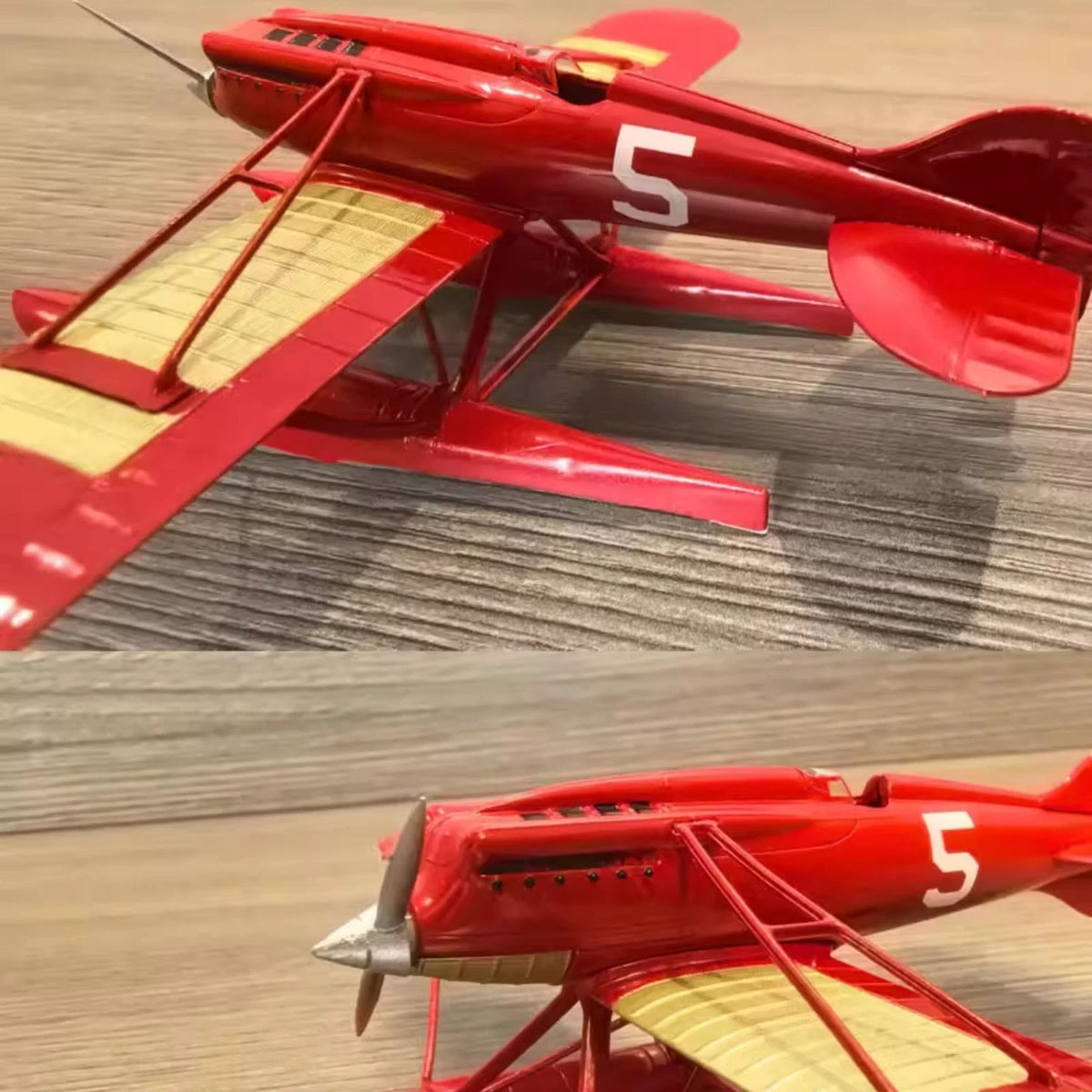 Diecast Macchi M.39 Racing Seaplane 1/72 Scale Model Aircraft with Base Stand