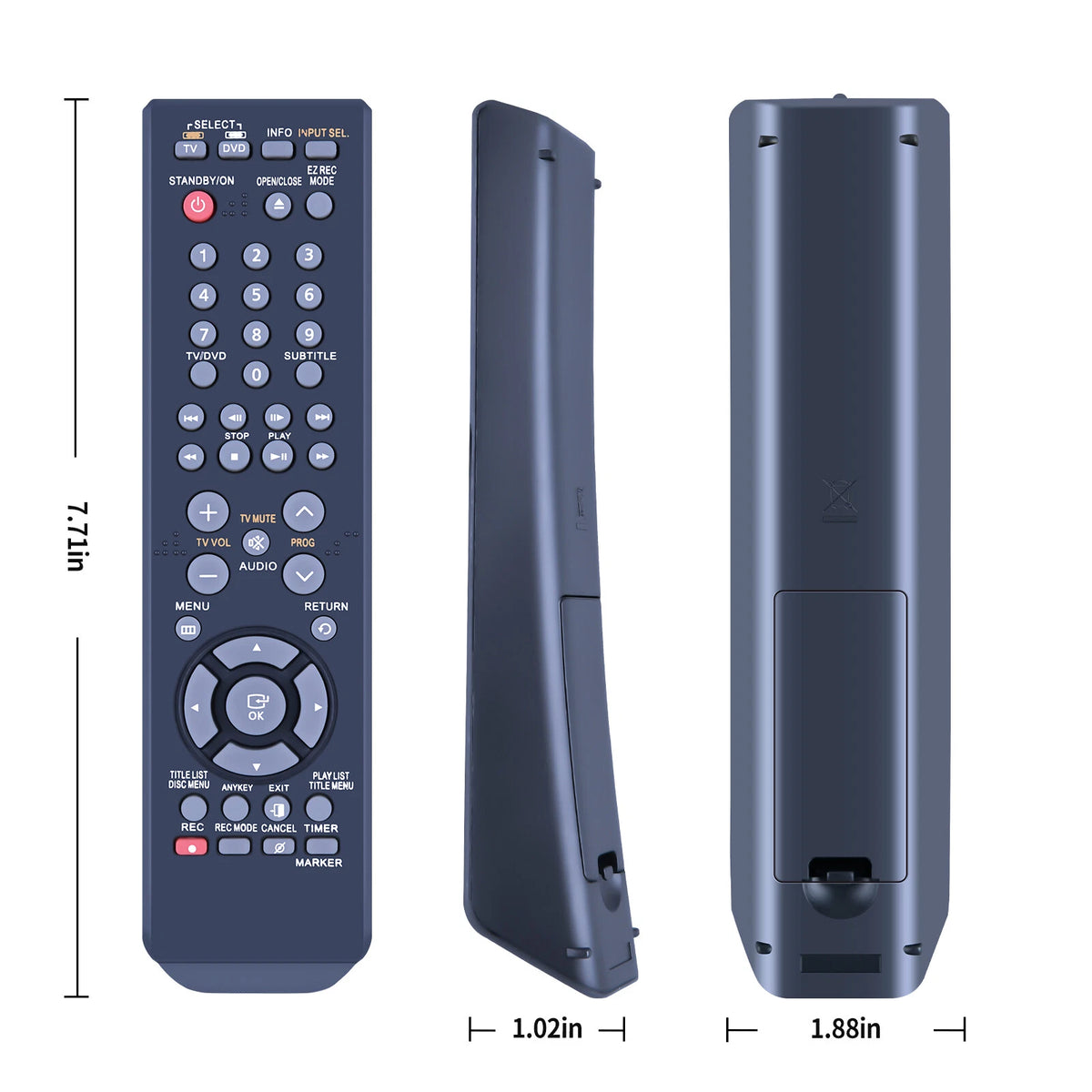 00061A Remote Control For Samsung DVD-R149 DVD-R150 DVD-R155 DVD Recorder