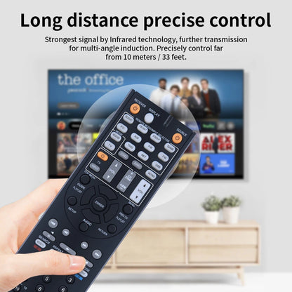 RC-837M Replace Remote For Onkyo AV Receiver TX-NR616S TX-NR616B TXNR616