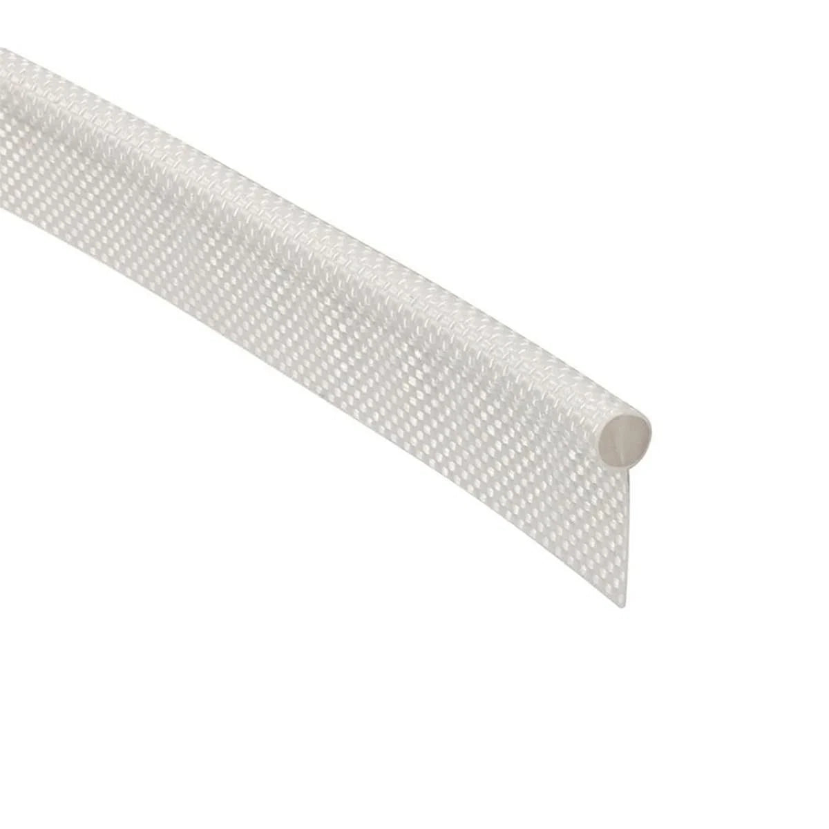 3 Metres Awning Rail Piping 8mm, Double Flap 3 (Length only), White