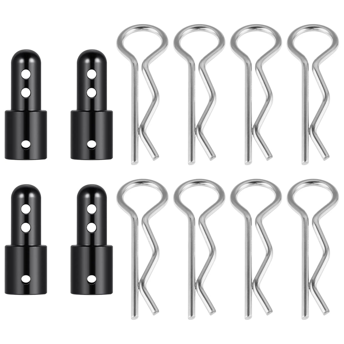 MORFUM Pack of 4 RC Car Body Shell Mount Aluminum Post Mounts Black