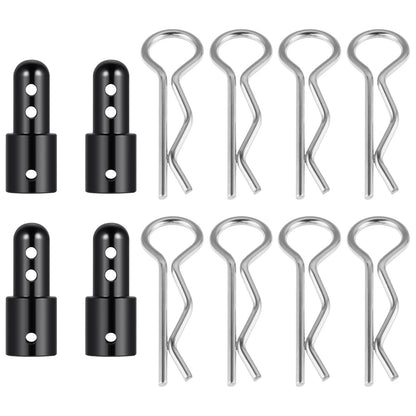 MORFUM Pack of 4 RC Car Body Shell Mount Aluminum Post Mounts Black