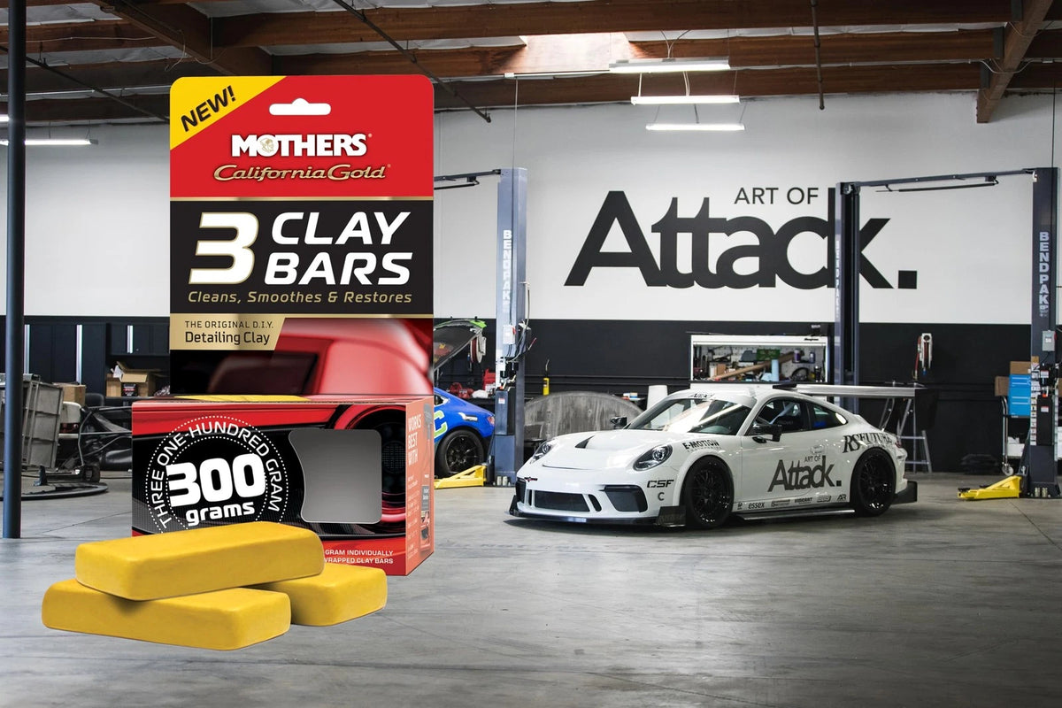 Mothers California Gold 3 Clay Bars, 3 100-gram — Removes Overspray, Brake...