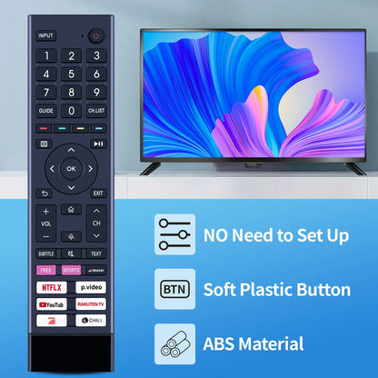 ERF3I80H Remote Control For Hisense TV ERF3A80 ERF3B80H ERF3C80H ERF3D80H