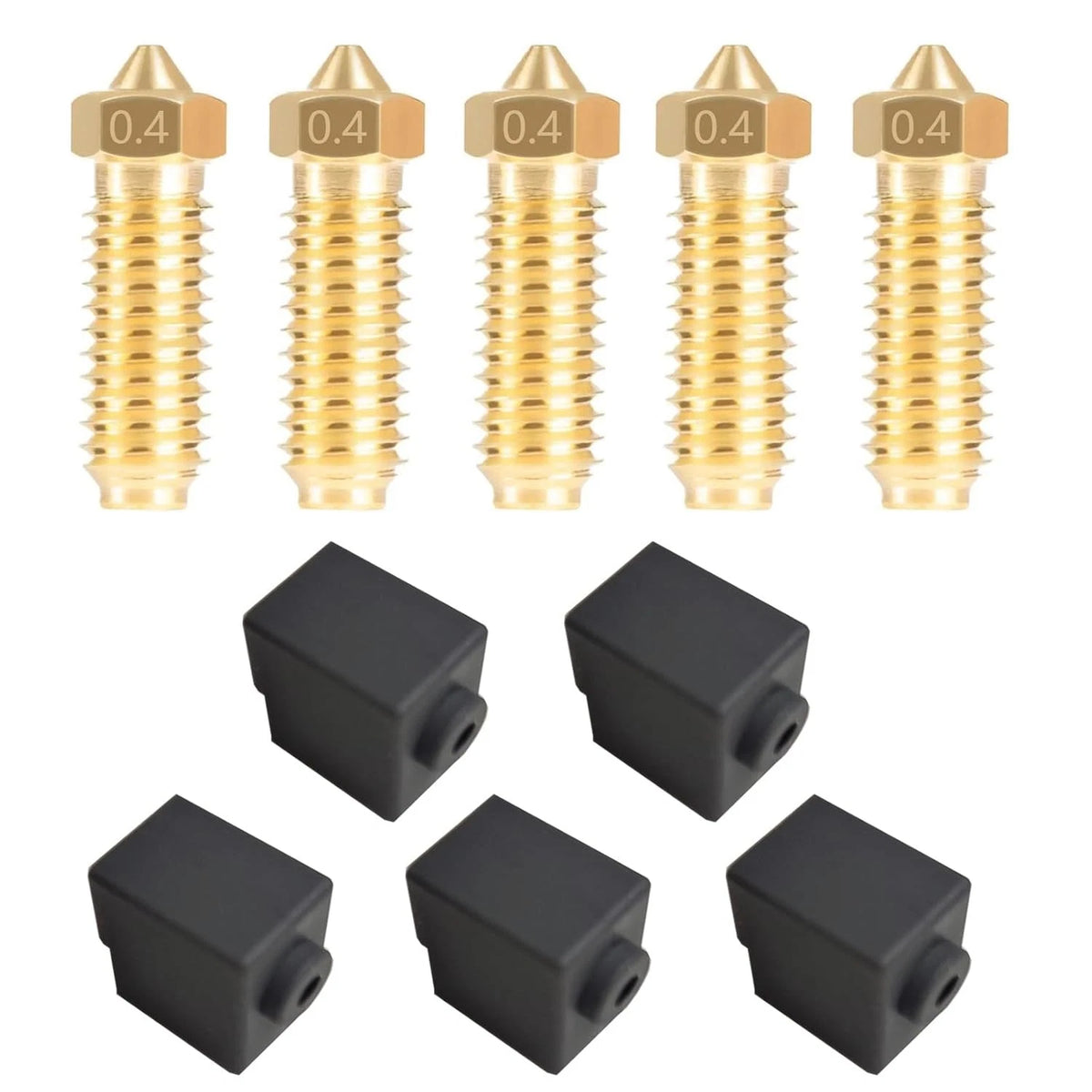 5PCS Nozzles and Silicone Socks for Anycubic Kobra 3/Kobra S1, 3D Printer...