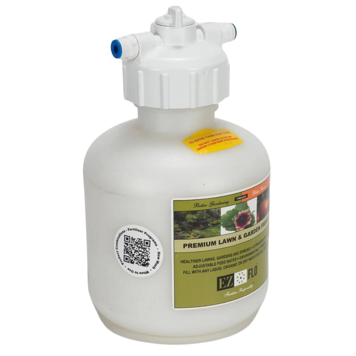 EZ-FLO 3/4 Gallon Hose‑Bib & Drip Fertilizer Injector | Low‑Pressure White