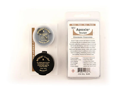 Aves Apoxie Sculpt - Modeling Compound 2 Part (A & B) - 1/10 Pound, Black