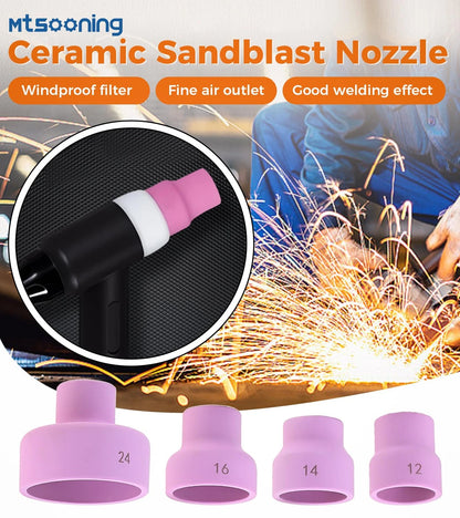 Mtsooning Ceramic Welding Cup Set, #12#14#16#24 Tig Cups,Alumina...
