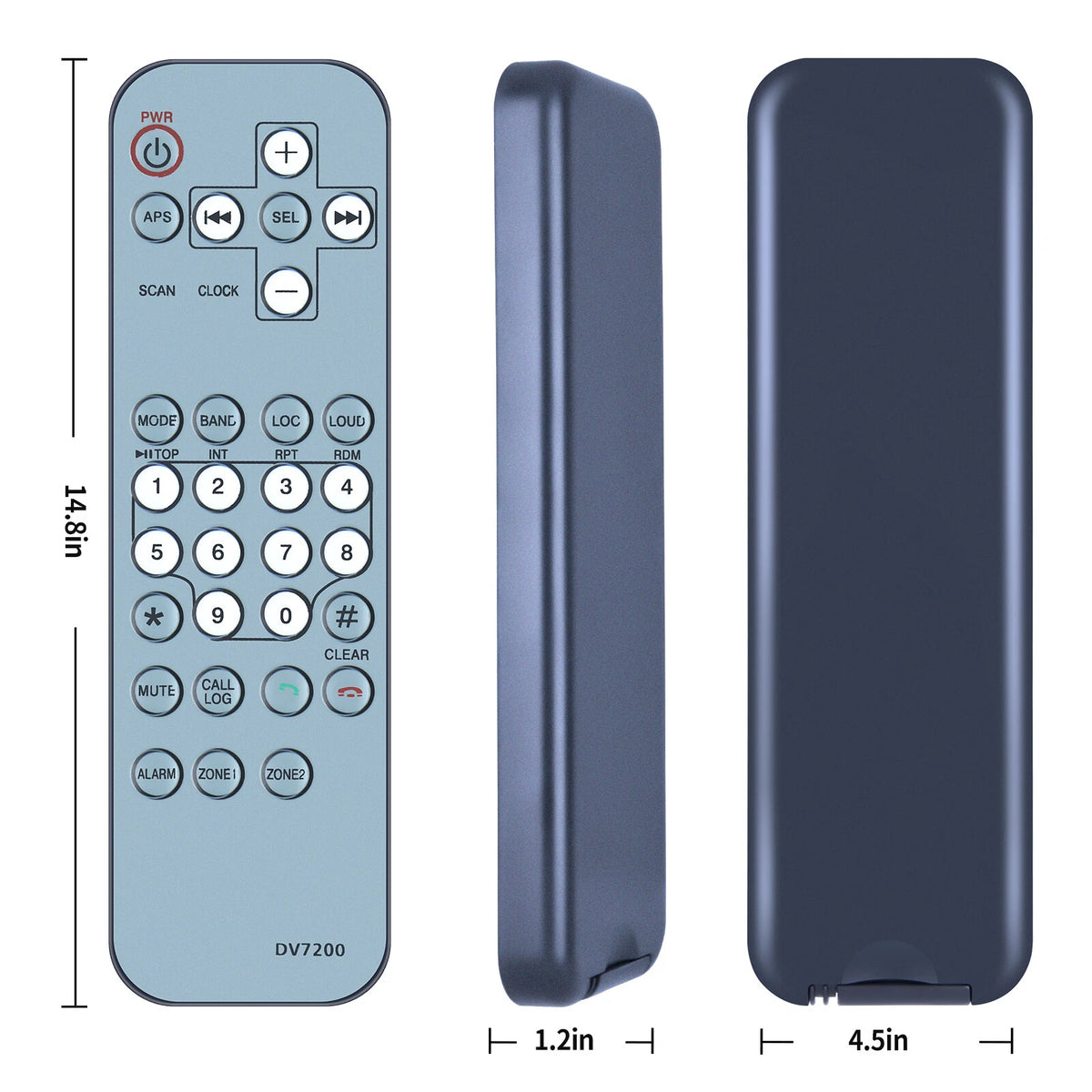 Replacement Remote Control For Furrion DV7200 RV Stereo Entertainment System