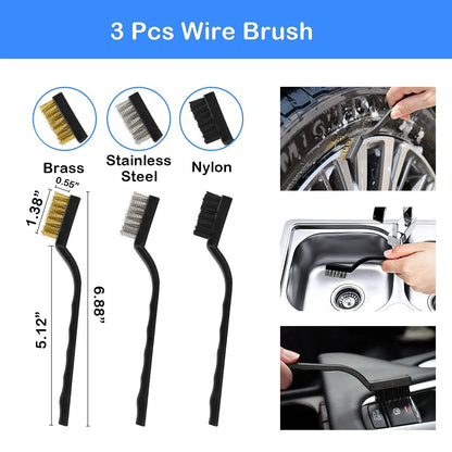 20Pcs Car Wheel Tire Detailing Brush Set,Car kit,Car