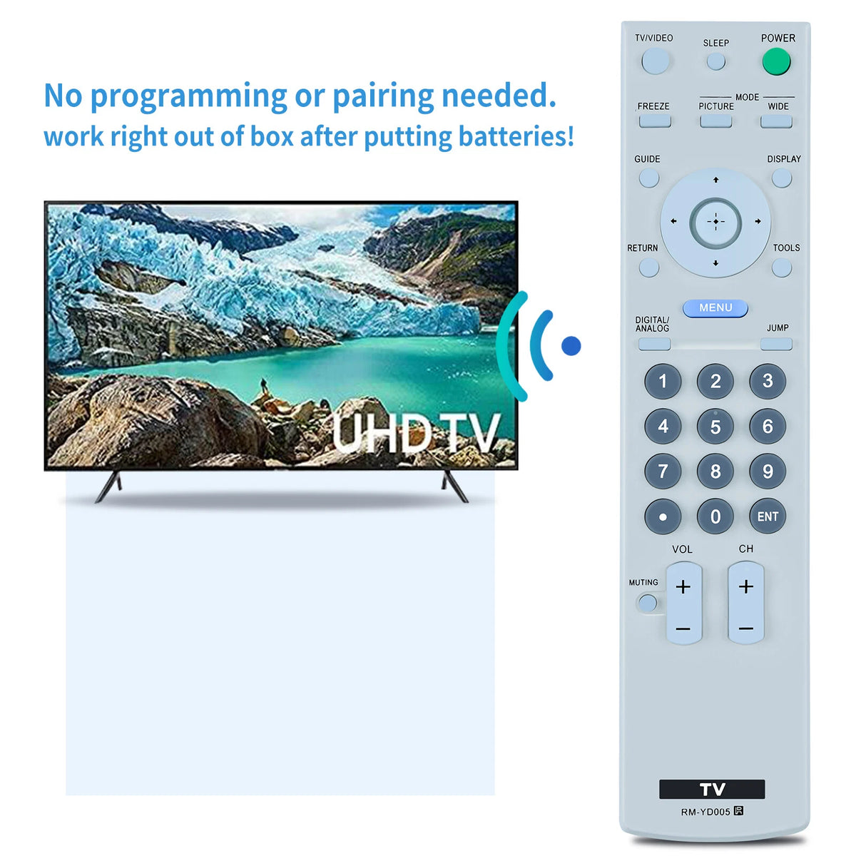 RM-YD005 Remote Control For Sony TV KDL-32S2400 KDL-26S2010 KDL-23S2000
