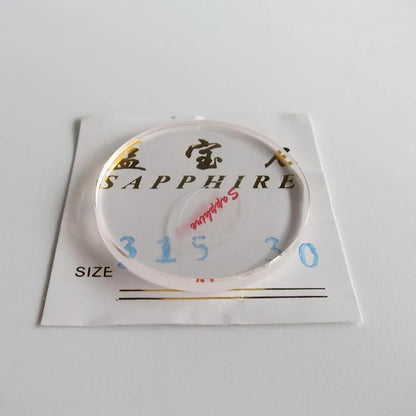 31.5mm Watch 3.0mm Thickness Watch Flat Sapphire Crystal Glass Watch Accessories