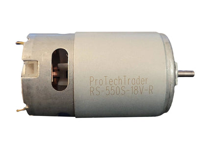 RS-550s 18v (12v - 20 Volts) DC Motor Round Shaft - High Power & 550 Series