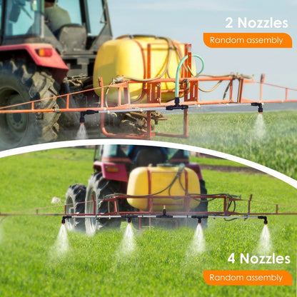 Metal Sprayer Boom Wand with 3 Flow Rate Nozzles Medium,