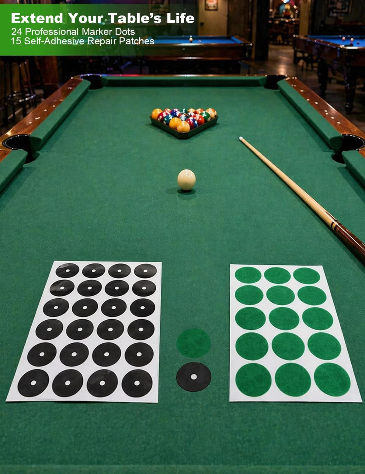 Pool Table Cleaner Kit - Anti-Residue Foam Billiard Cleaning Natural