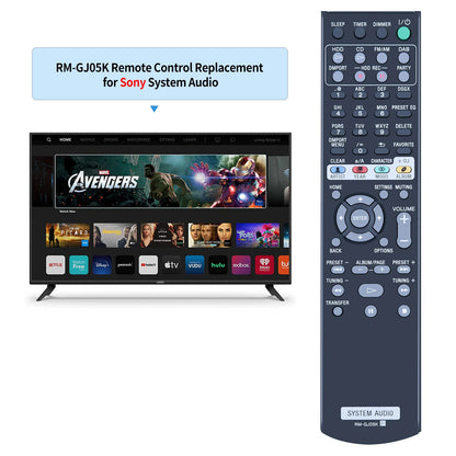 RM-GJ05K Remote Control For Sony Audio System NAS-SC55PKE NAS-SE35HD