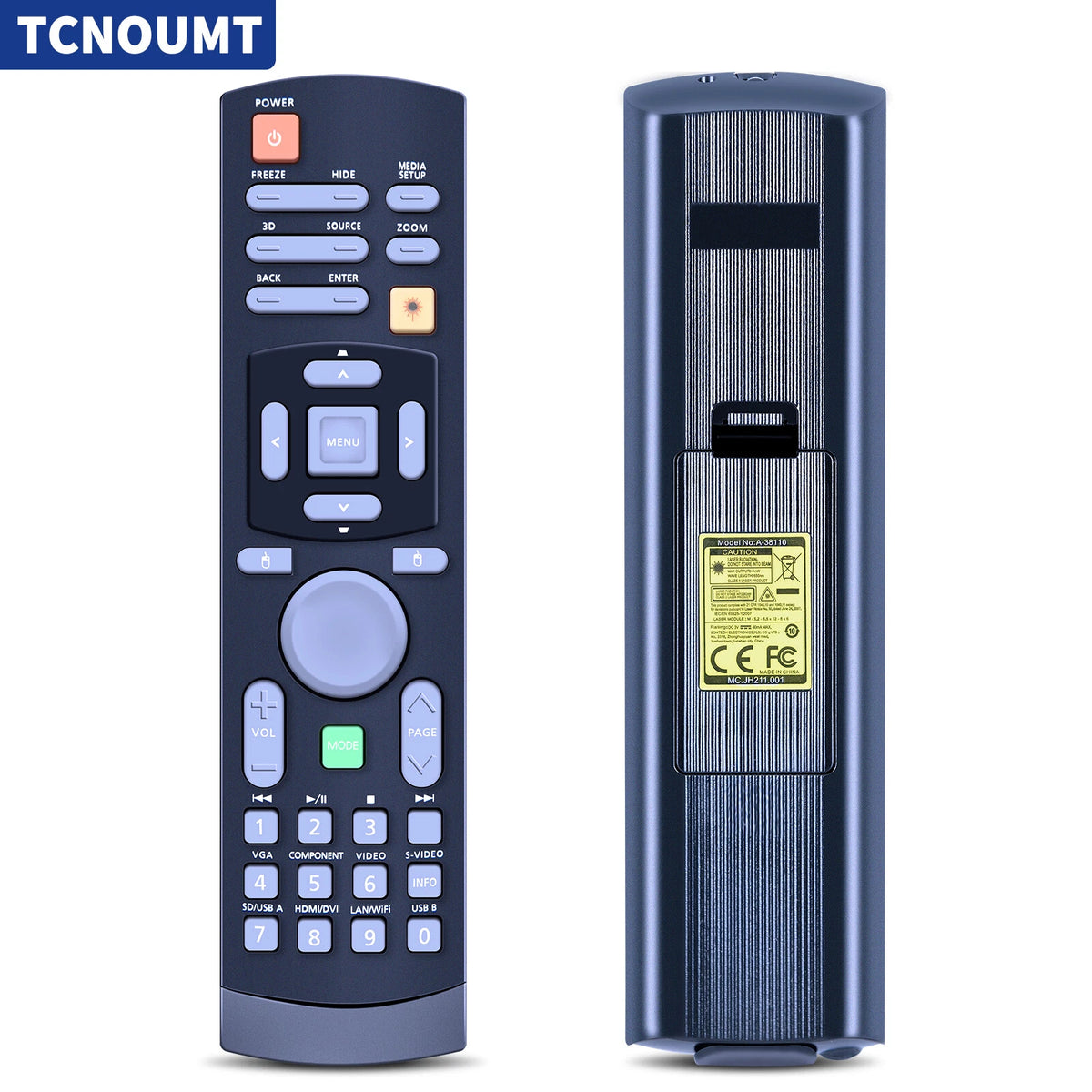 A-38110 Remote Control For ACER Projectors D1P0919, D1P1334, D1P1504, DNX0916